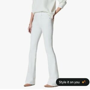 SPANX Cream Flared Trousers